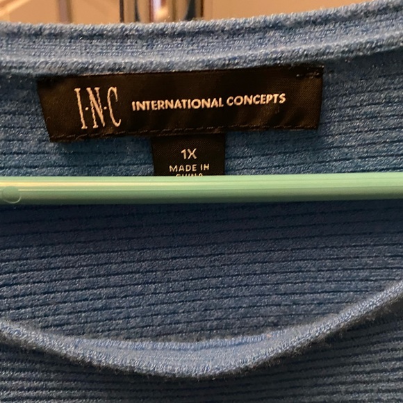 INC Blue Sweater - Picture 2 of 2